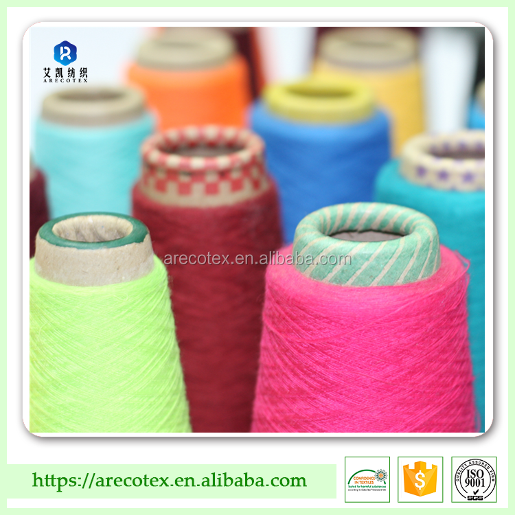 Great quality cheap price dyed spun polyester yarn in 18-32S