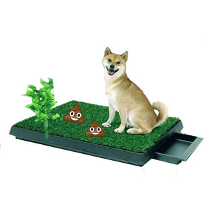 New Removable Three-Tier Deluxe Artificial Grass Pet Potty Plastic Dog Pot Drawer with Toilet for Lawn