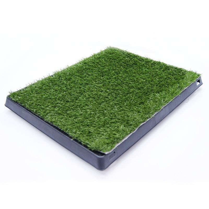 New Removable Three-Tier Deluxe Artificial Grass Pet Potty Plastic Dog Pot Drawer with Toilet for Lawn