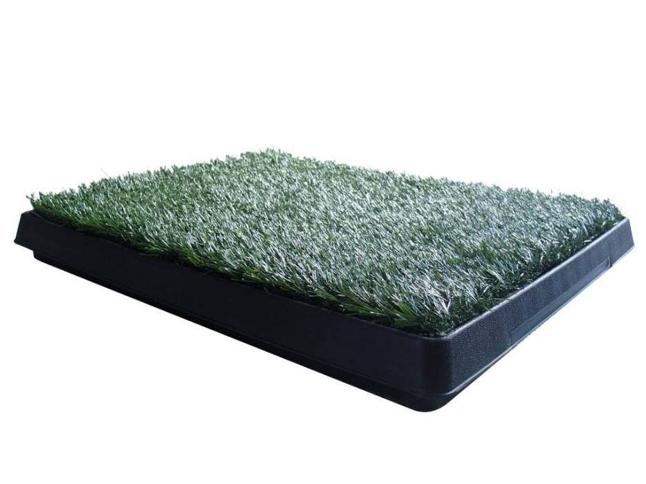 Factory wholesale hot sale Indoor Three Layers Removable Portable Artificial Grass Puppy Dogs Training Pad with Tray dog toilet