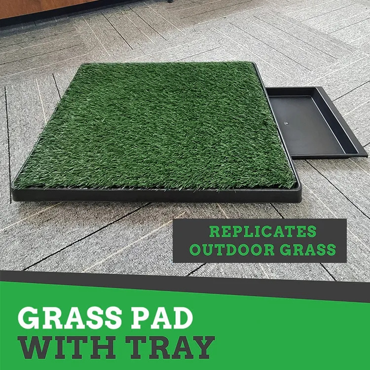 Factory Wholesale Puppy Pee Tray Relief Training Artificial Grass Mat Pet Toilet Non-Toxic Synthetic Grass Mat Dog Potty Pad