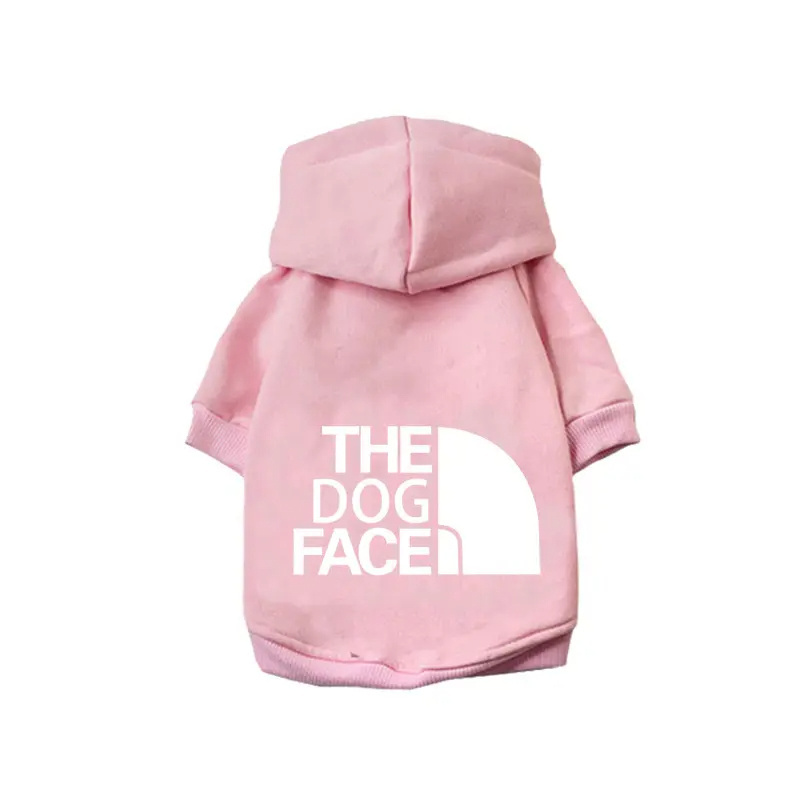 Cotton Printing Solid Pet Sweatshirt Big Dog Clothes Small Dog Coat Pet Clothes Autumn Winter Warm Pet Apparel Jacket