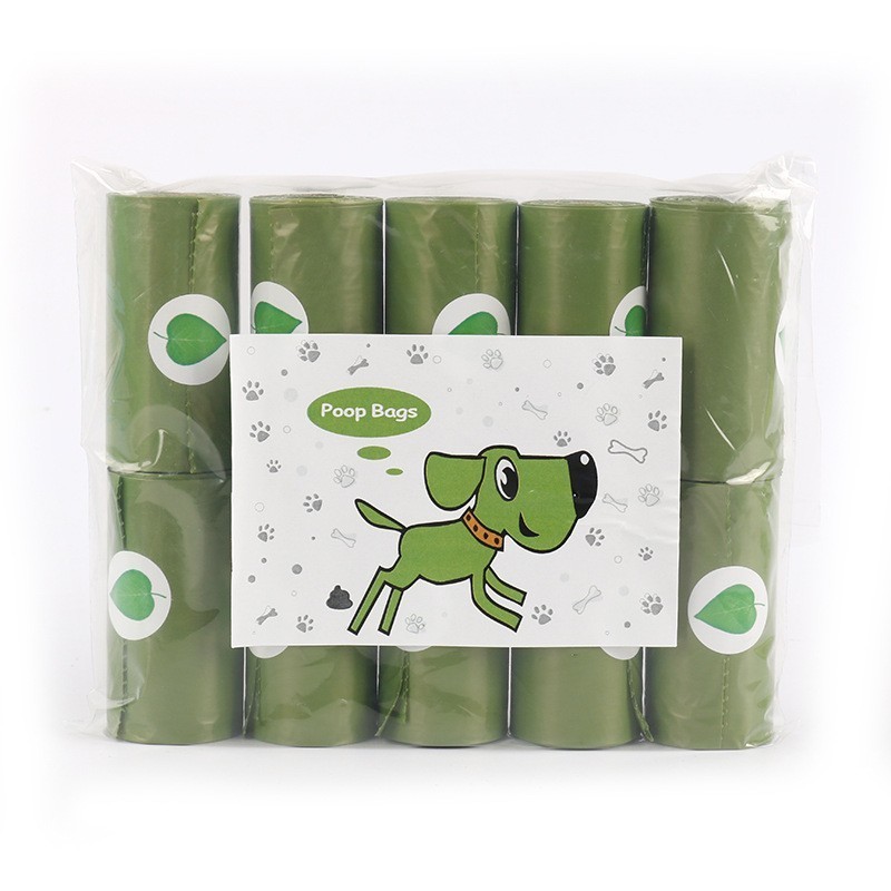 Custom wholesale OEM poop dog bag with dog poop bag holder dispenser Eco-friendly low price dog diapers poop bag regular pet