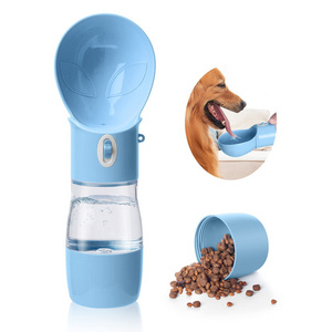 Multifunctional Portable Dog Water Bottle with Food Container Dog Water Bottle Portable Suitable for Outdoor Walking Hiking