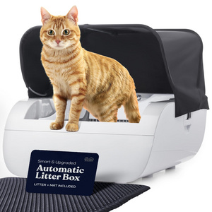 Self Cleaning with Built in Odor Eliminator -Works with Clumping Cat Litter No Expensive Refills Smart Automatic Cat Litter Box