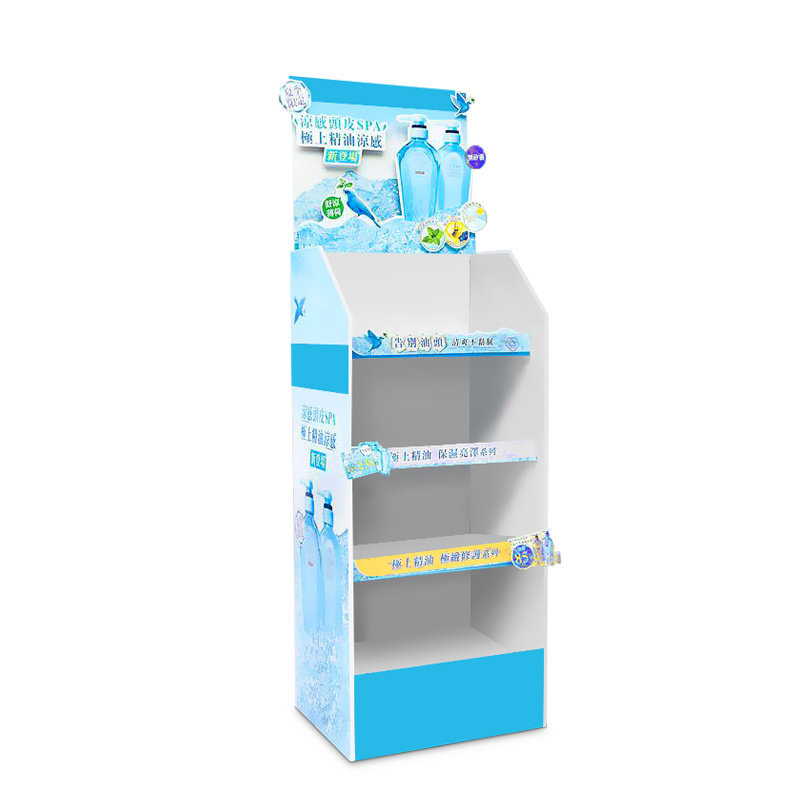 Customized PVC Hair Extension Display Stand Retail Display Racks for Shopping Mall Floor Trade Standing Display