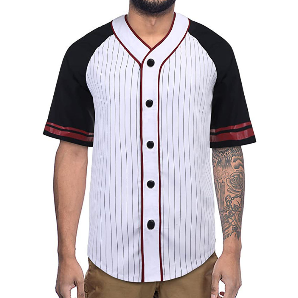 Sublimation Baseball Uniform Made With Stretch Baseball High Quality Leather Men Baseball Jersey