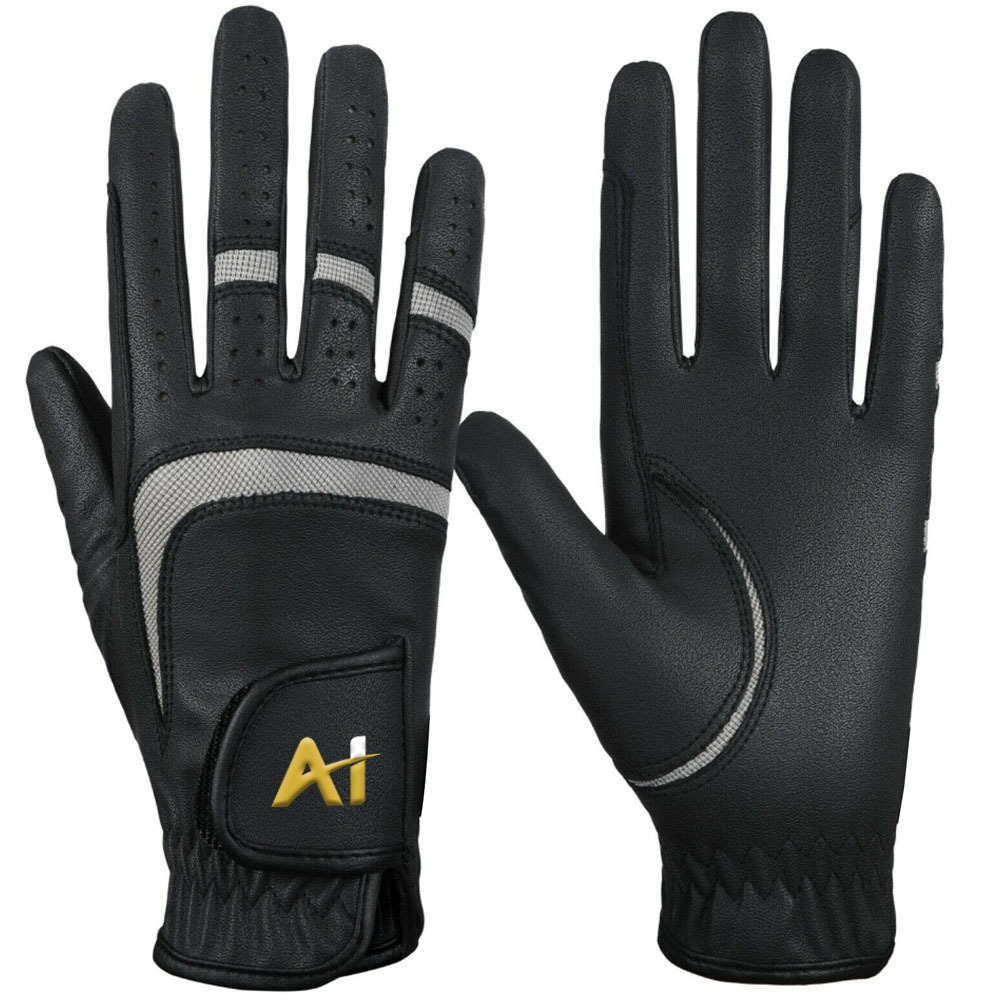 Equestrian Horse Riding products Outdoor Unisex Comfortable Pu Serino Leather Horse Riding Gloves By Areone Industries