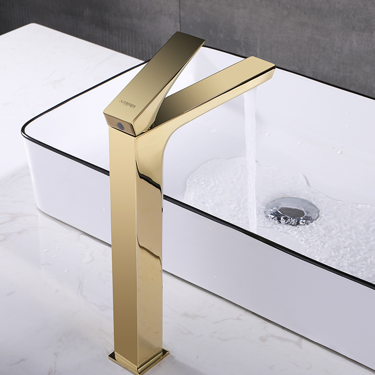 Ares Idealex modern kitchen bathroom gold faucets taps basin mixer with single handle hole