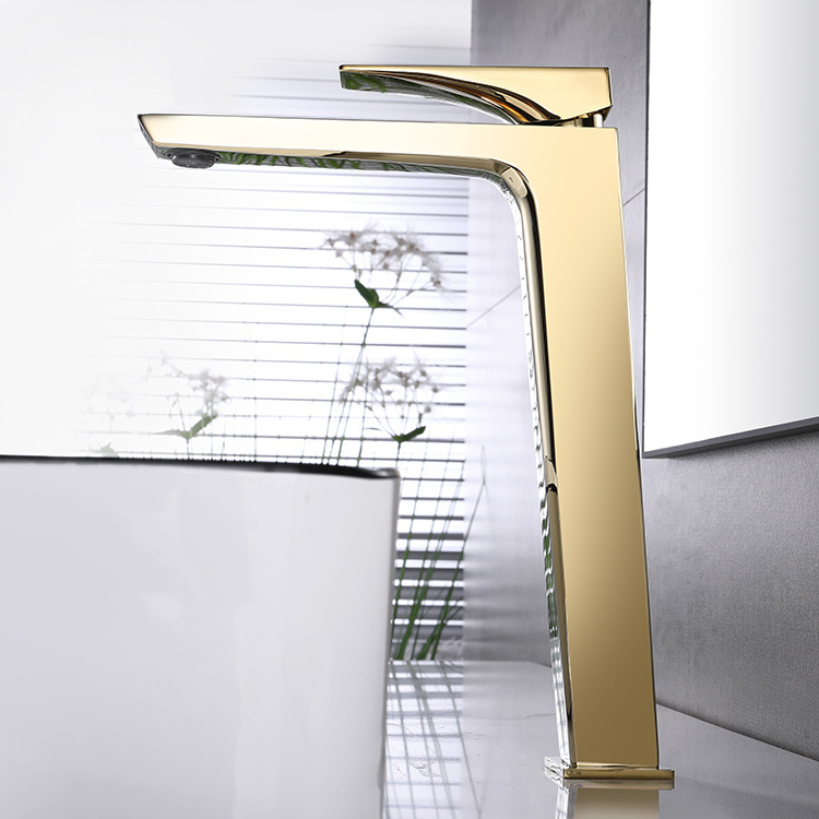 Ares Idealex modern kitchen bathroom gold faucets taps basin mixer with single handle hole