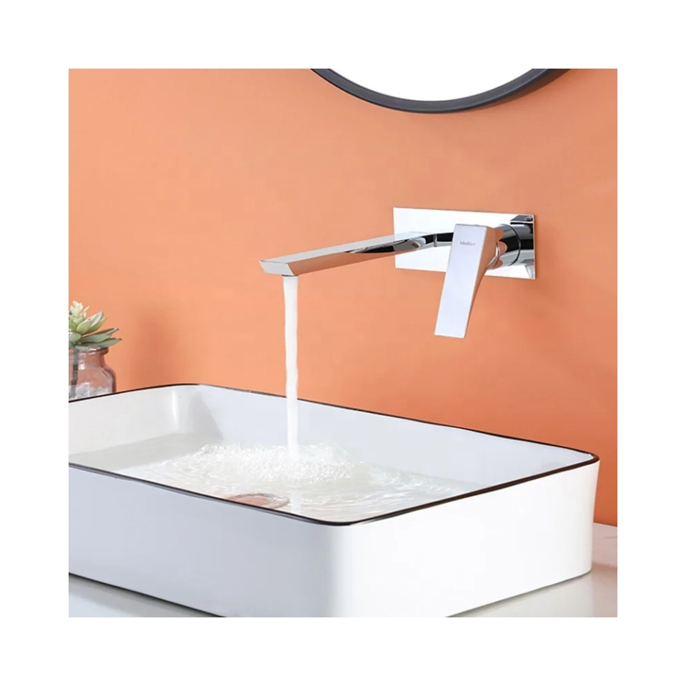 Ares Idealex best seller brass modern hot and cold wall mounted basin water mixer bathroom tap faucets fot bathroom