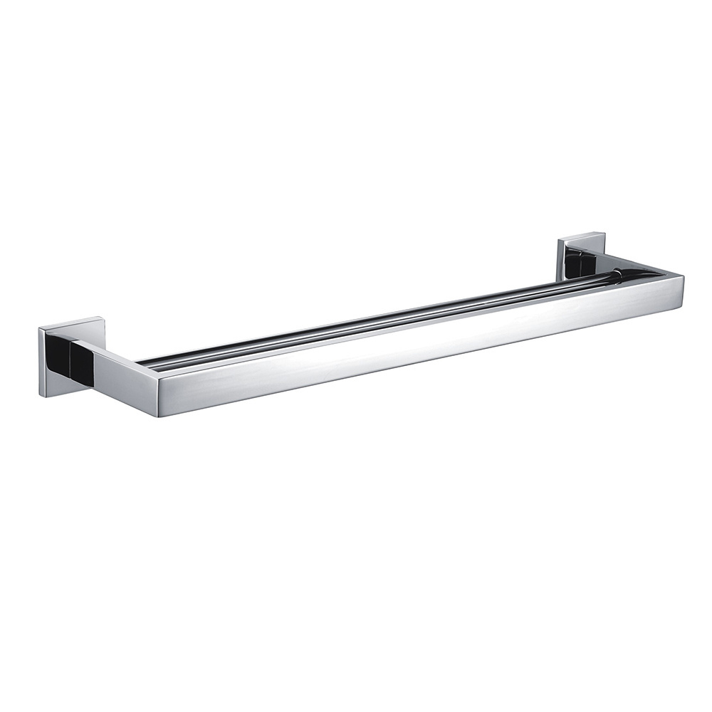 Ares Idealex Brass Bathroom Accessories Single Black Towel Bar Chrome and Stainless Steel Bath Towel Rack