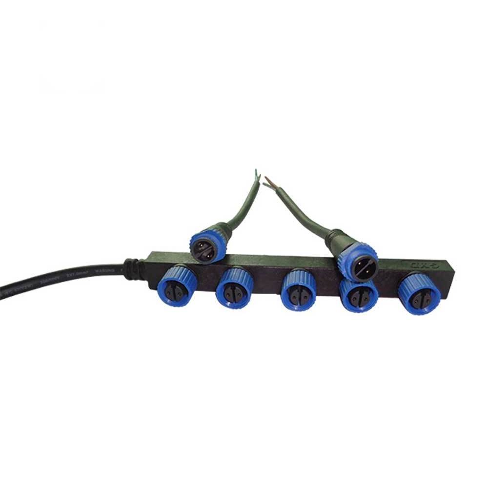 M15 outdoor garden ip68 led lighting F shape 1 to 3 waterproof cable connector led module connector