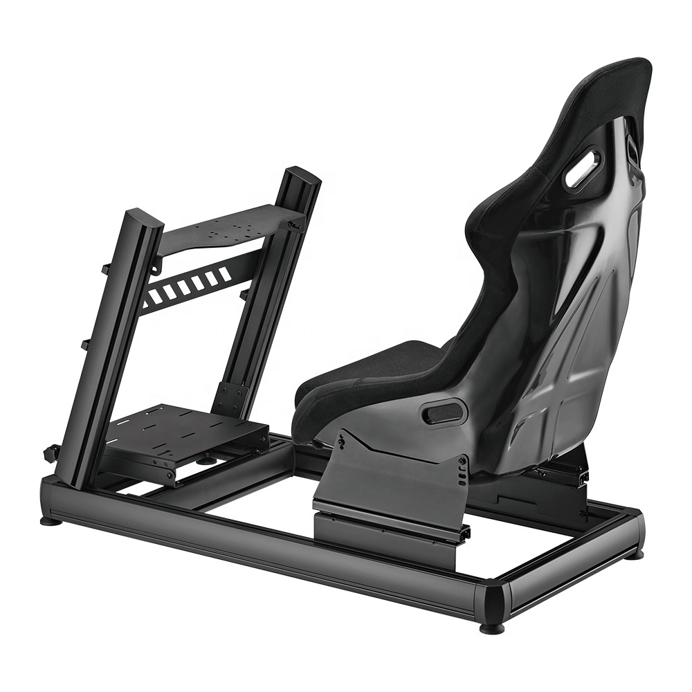 LRS08-BS01 Aluminum Gaming Racing Sim Simulator Driving Cockpit Rig For PC PS4 PS5 Xbox G25 G27 G29 G920 Car GTR Simracing Seat