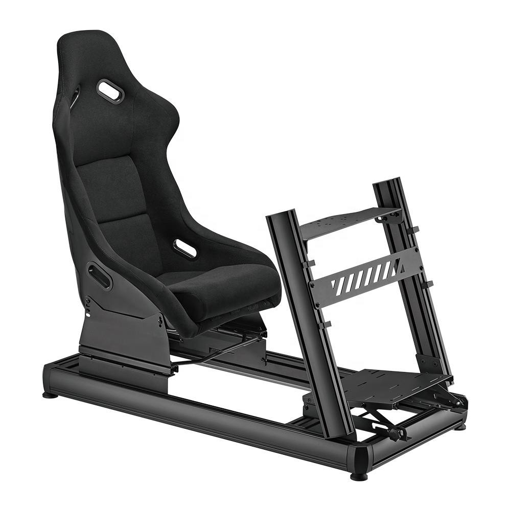 LRS08-BS01 Aluminum Gaming Racing Sim Simulator Driving Cockpit Rig For PC PS4 PS5 Xbox G25 G27 G29 G920 Car GTR Simracing Seat