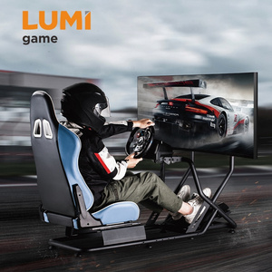 LRS09-BS03 PC PS4 PS5 Gaming Racing Sim Simulator Driving Cockpit Rig For Logitech G25 G27 G29 G920 Car F1 GTR Simracing Seat