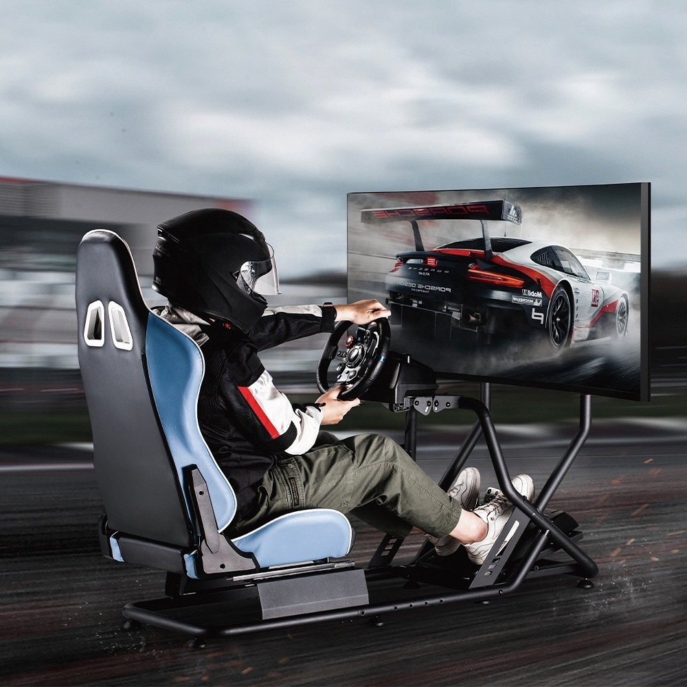 LRS09-BS03 Gaming Racing Sim Simulator Driving Cockpit Rig For Logitech G25 G27 G29 G920 Car F1 GTR Simracing Seat 1st