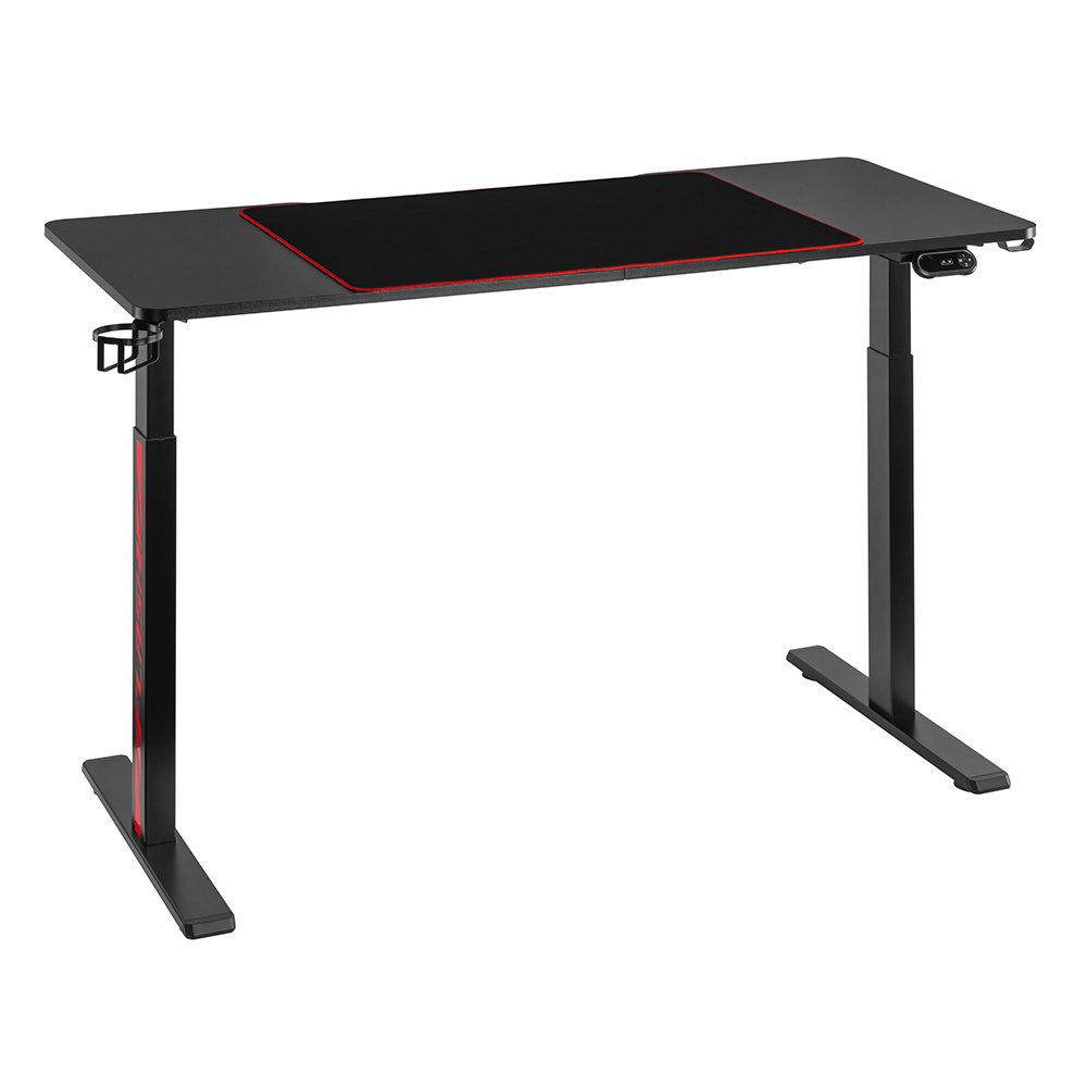 GMD06-1 Single Motor Electric Height Adjustable RGB Gaming Standing Desk Best Modern PC Computer Gamer Sit Stand Gaming Table