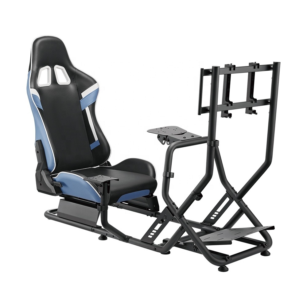 LRS09-BS03 PC PS4 PS5 Gaming Racing Sim Simulator Driving Cockpit Rig For Logitech G25 G27 G29 G920 Car F1 GTR Simracing Seat