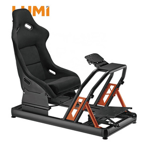 LRS08-BS02 Aluminum Gaming Racing Sim Simulator Cockpit Driving Rig For G25 G27 G29 G920 Car GTR Simracing Seat 1st