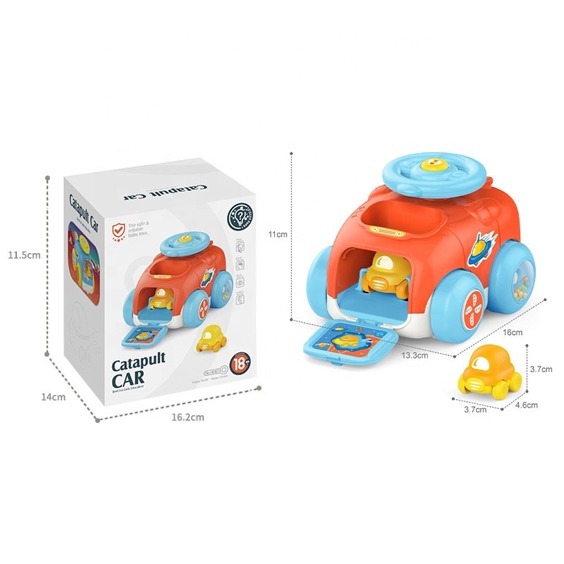 CPC Toys Parent-child Press and Go Ejection Car Catapult Toy Push and Go Friction Powered Car Toys