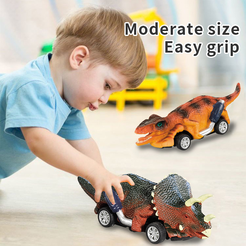 Dinosaur Car Toy Dino Cars Toys Vehicles Monster Truck Dinosaur Toys Play Set for 3 4 5 6 7 Year Old Boys