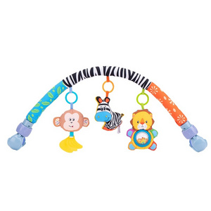 Toddler Activity Animal Crib Music Baby Bed Bell Toys Arch Baby Stroller For Baby Bed Arch Toy Strollers Rattle Squeak Teether