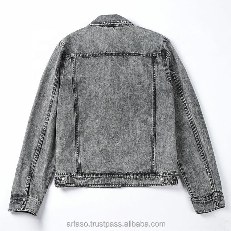 OEM Wholesale Suppliers Denim Cotton Fabric Jackets Manufacturer Pigment Washing Jeans Shirt Custom Mens Jean Denim Jacket