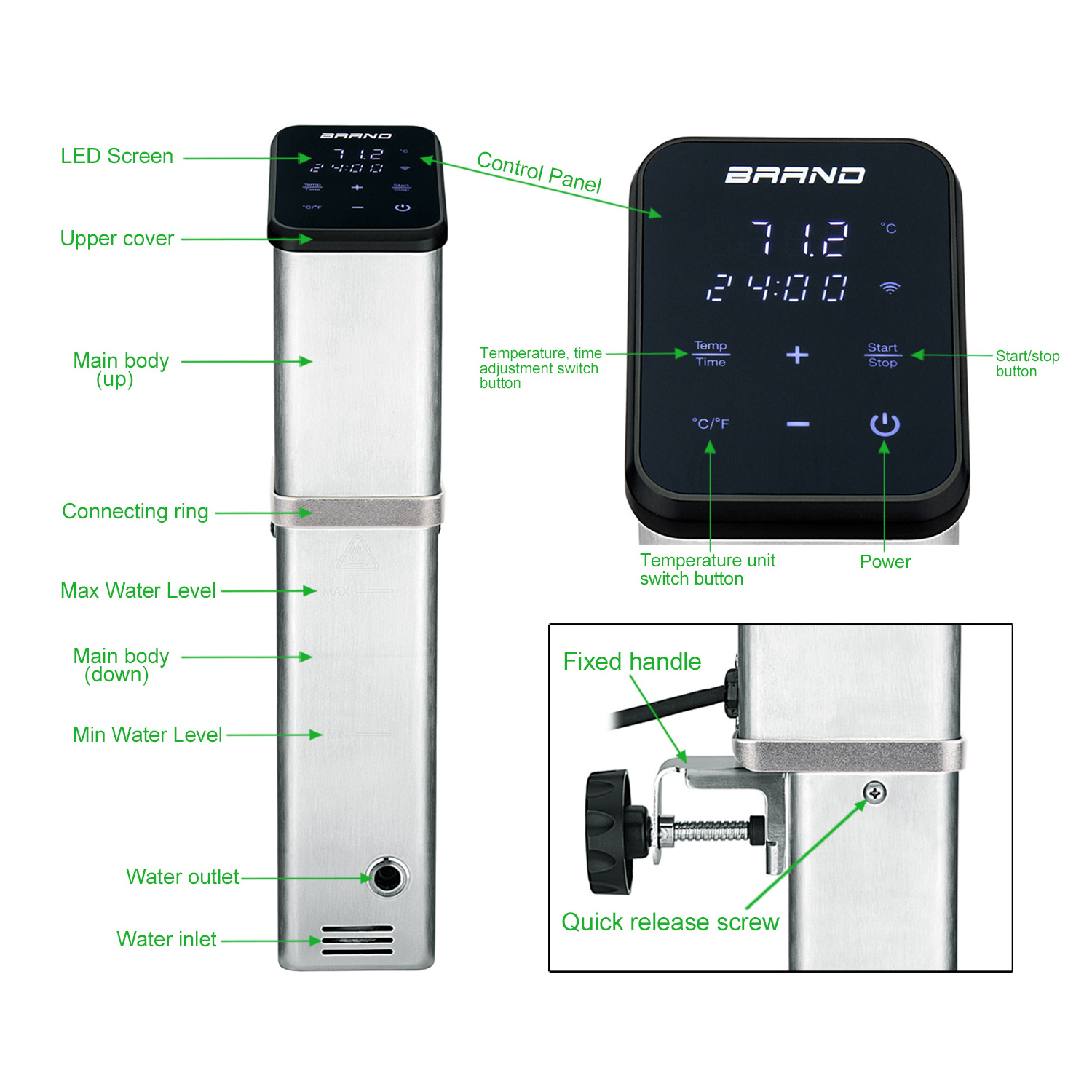 Immersion Circulator App Control Smart Cooker Sous Vide Machine Sous Vide Wifi Stick Slow Cookers And Sous Vide