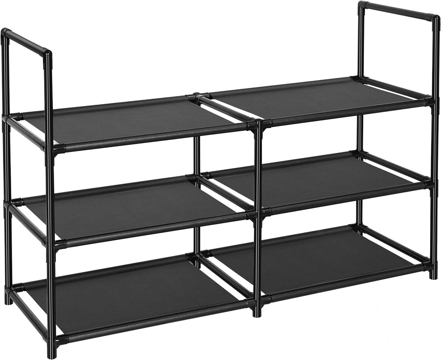 3 Tiers Shoe Rack 12-15 Pairs Sturdy Shoe Shelf