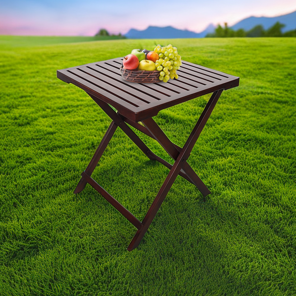 High Density Reconstituted Bamboo Garden & Patio outdoor folding table  balcony table garden table