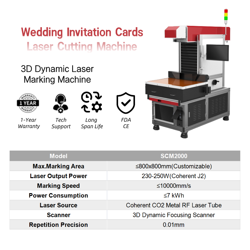 ARGUS New Style SCM2000 Dynamic Galvo Co2 Laser Marking Machine Paper Card Printing Machine Price High Speed 