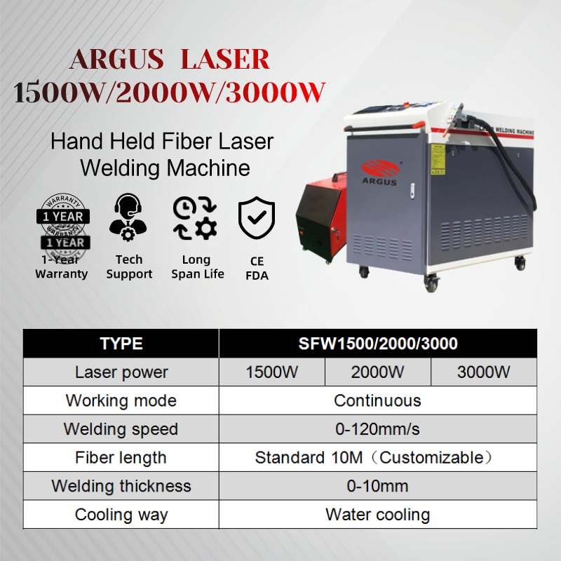 SUNIC Factory Directly Sale Handheld laser welding machine price 1500w 2000w welding machine water cooling system laser welder