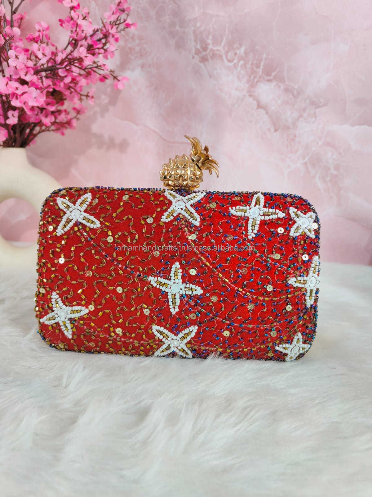 Vintage charm evening clutches Embroidered fabric handbags Designer inspired embroidered wallets for women BY LUXURY CRAFTS