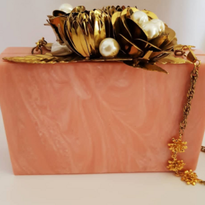 Resin Clutch Antique Wallet For Women Trending Quality Hand Evening Bag Wedding Bridal bag at affordable price by LUXURY CRAFTS