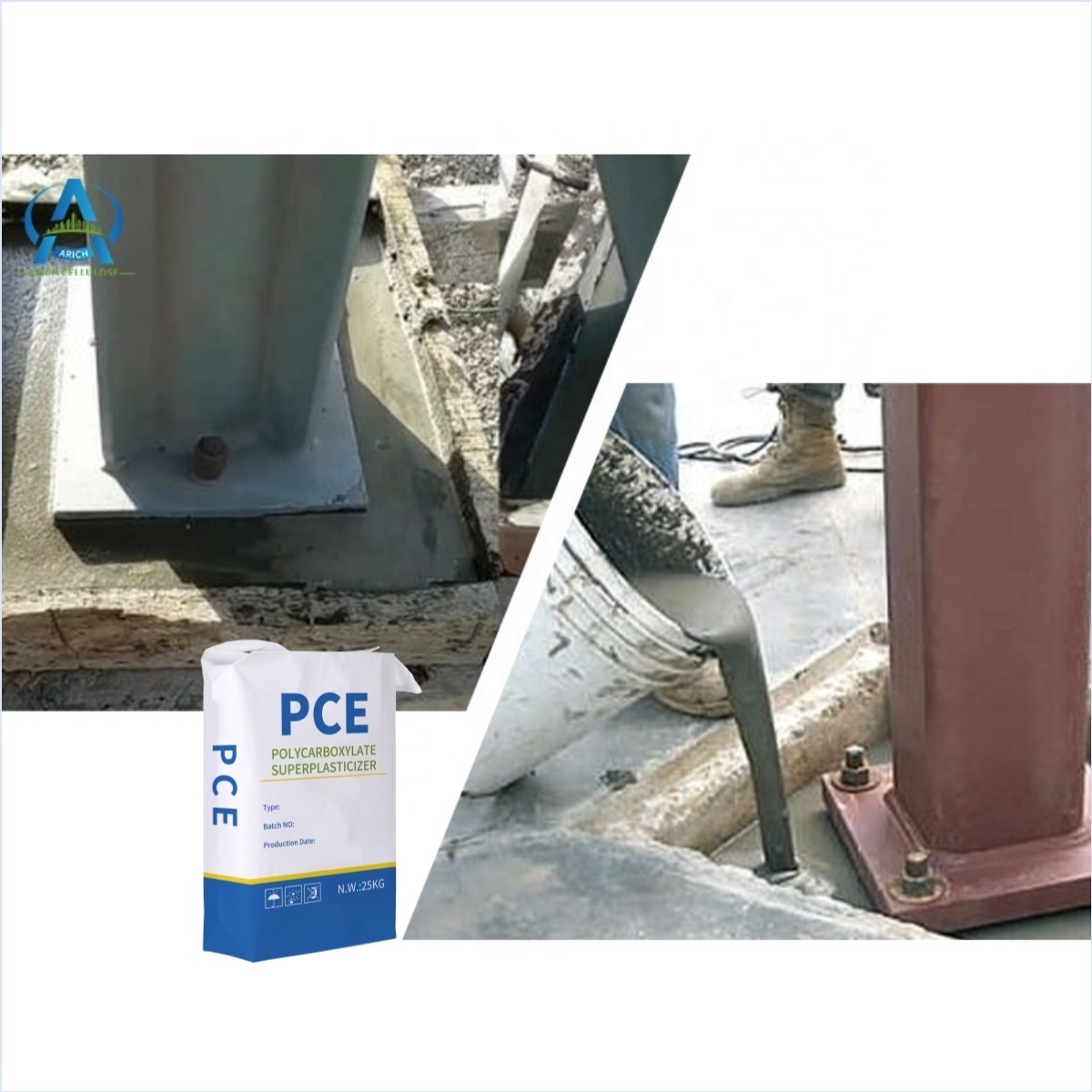 Manufacturer Pce White Powder To Enhance The Strength Of Concrete And Cement Mortar Polycarboxylate Superplasticizer