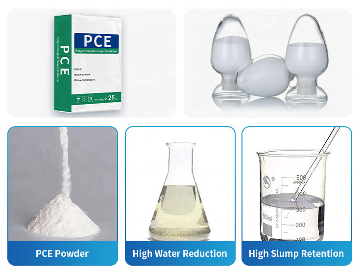 Manufacturer Pce White Powder To Enhance The Strength Of Concrete And Cement Mortar Polycarboxylate Superplasticizer