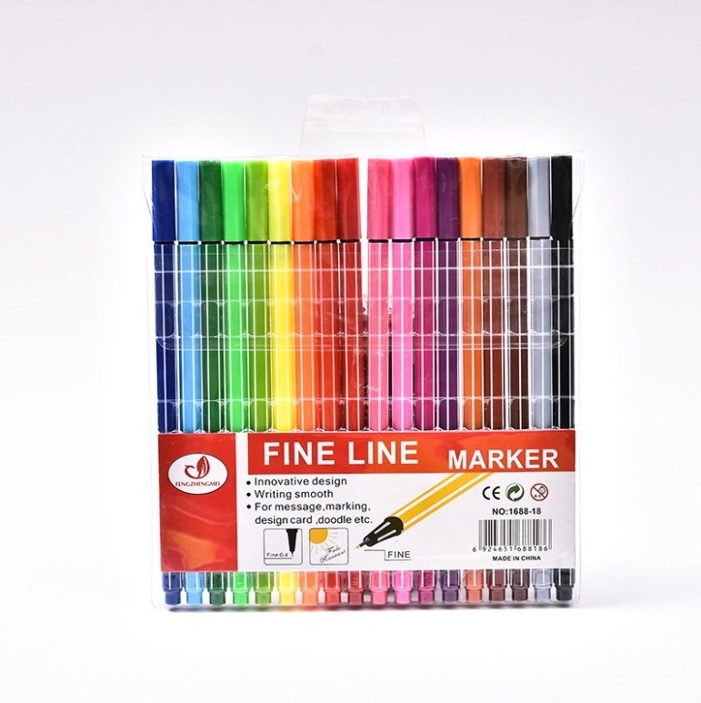 Children's art supplies water-based color hook line pen hand-painted color syringe pen stroke pen