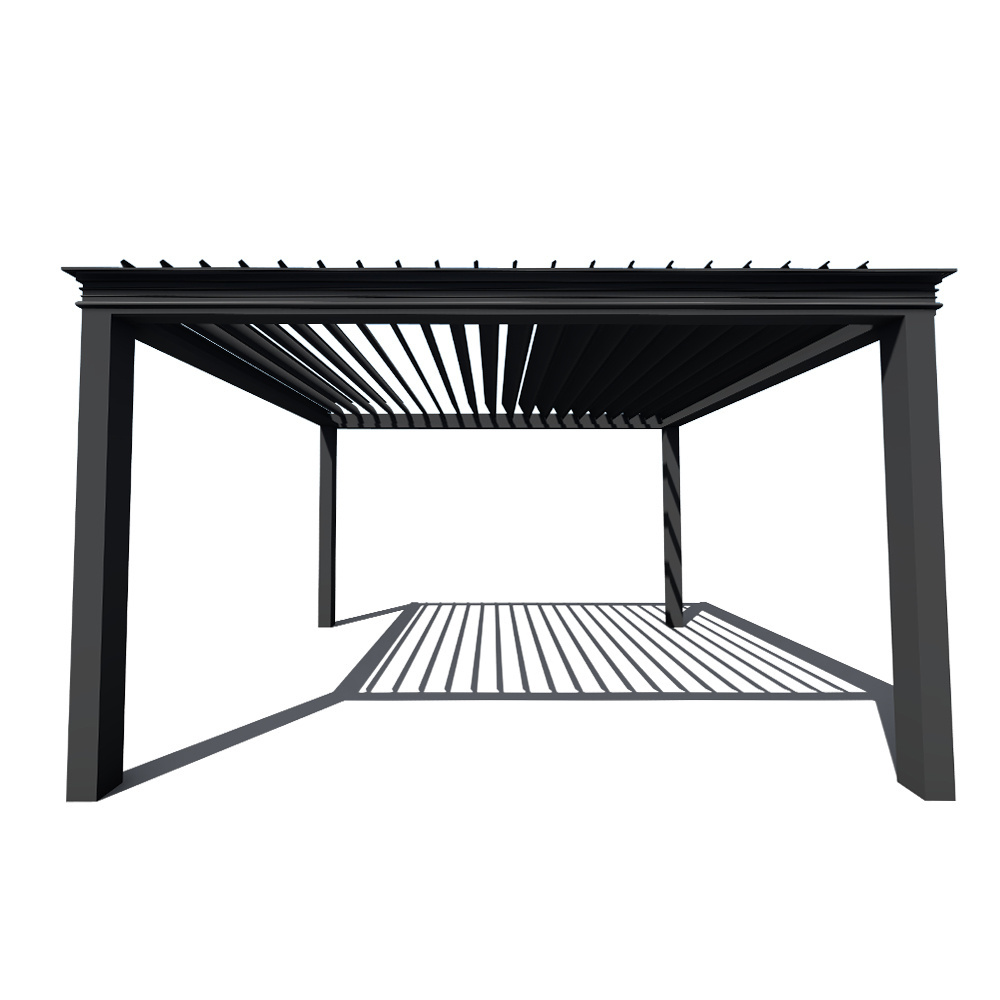 Hot sale Motorized Gazebo Shade Covering Outdoor Cabanas Waterproof Aluminium Pergola Kit