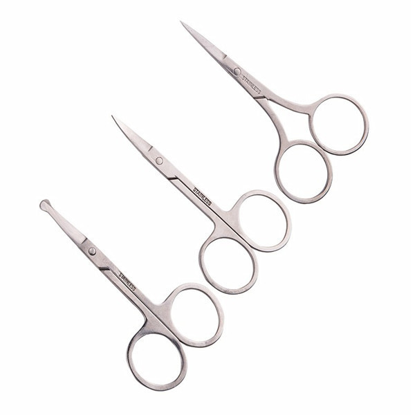 Trimmer Eye Brow Eyelashes Nose Hair Scissor Manicure Scissors Stainless Steel Eyebrow Scissor Cutter Nail Makeup Tools