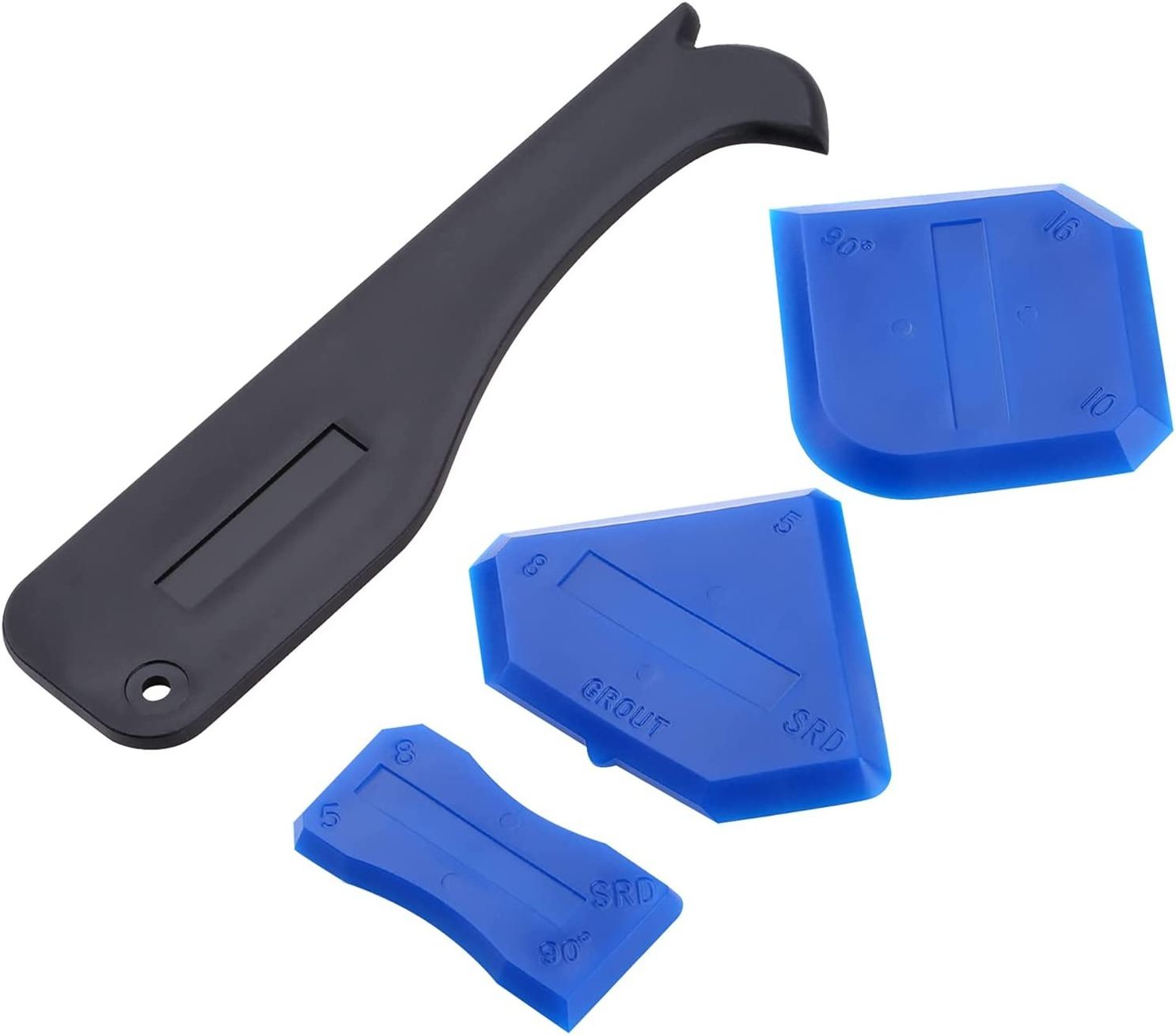 4 Pieces Silicone Caulking Remover Finishing Tools for Bathroom Kitchen and Frames Sealant Seals