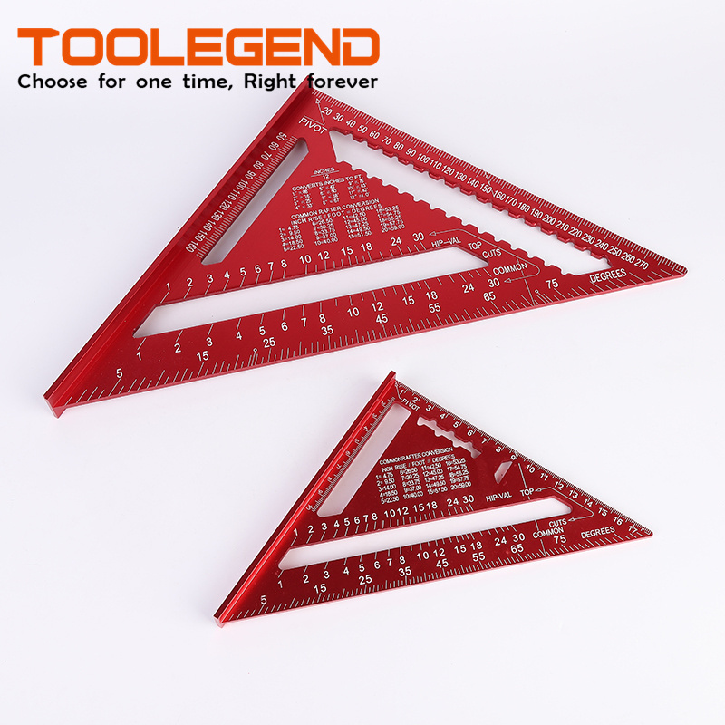 Engineering Multifunctional Adjustable Square Drawing 150mm-200mm Stainless Steel Metric Triangle Ruler