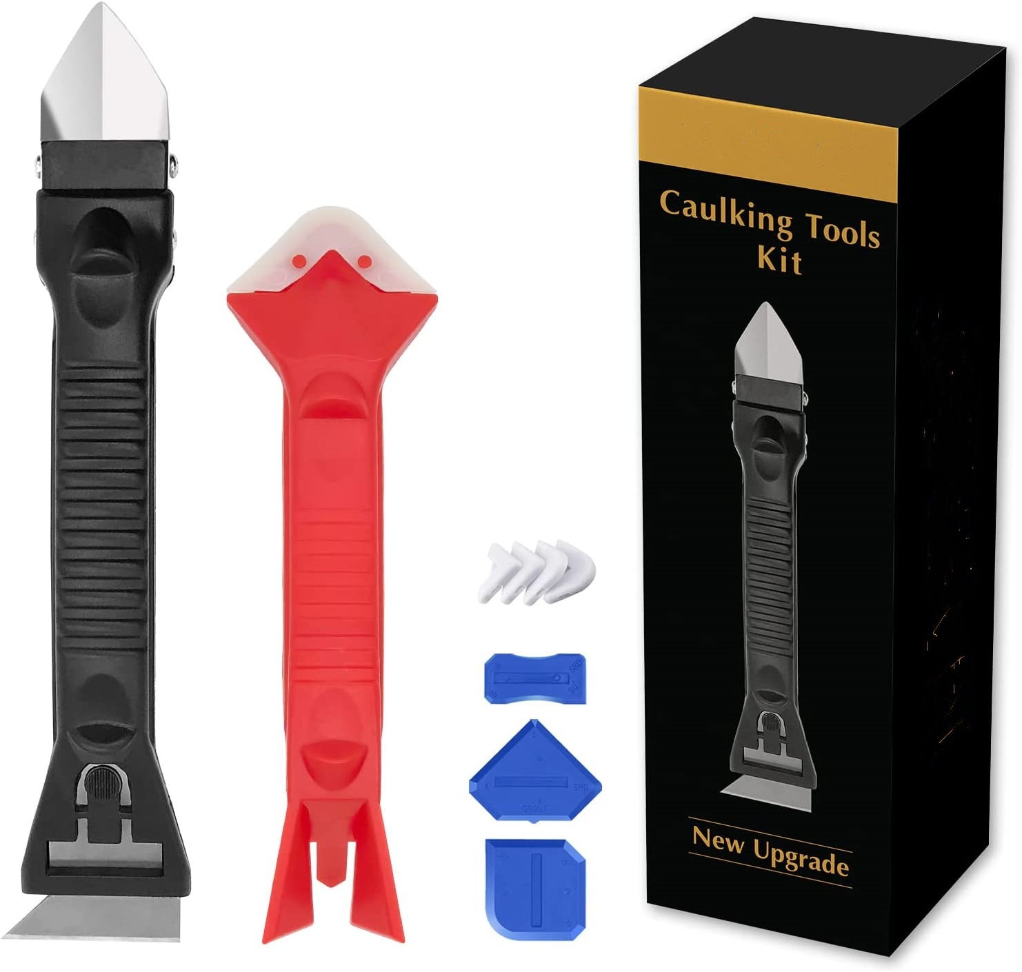 Silicone Caulk Grout Finishing Remover Tool Kit, Bathroom Sealant Caulk ...