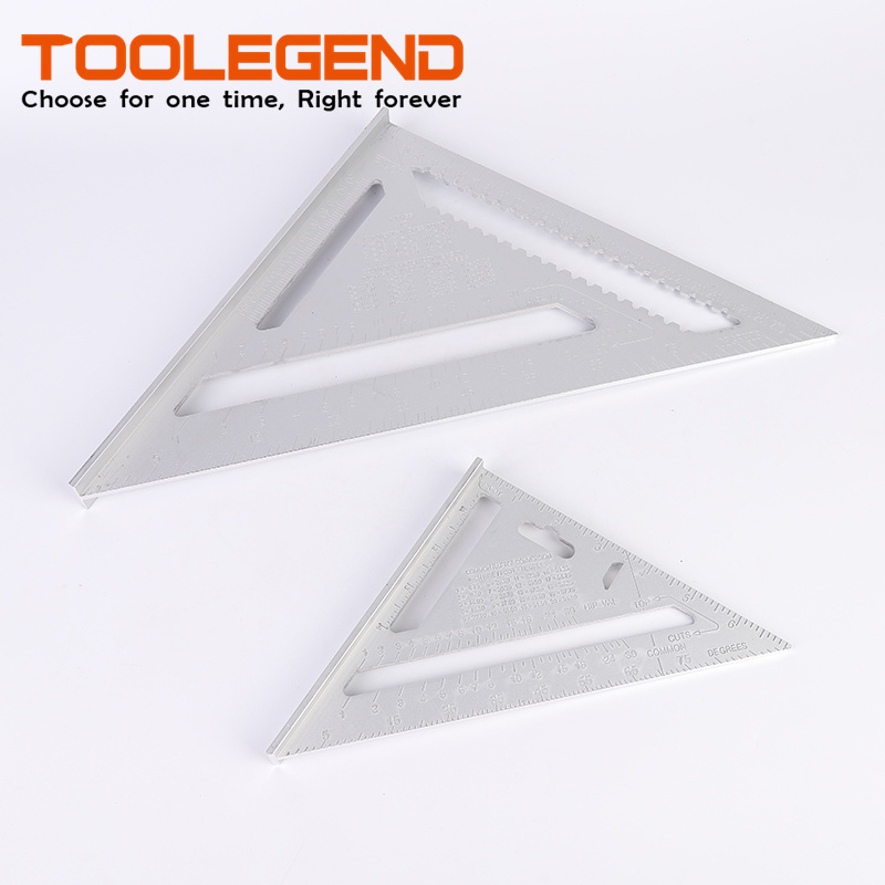 Engineering Multifunctional Adjustable Square Drawing 150mm-200mm Stainless Steel Metric Triangle Ruler