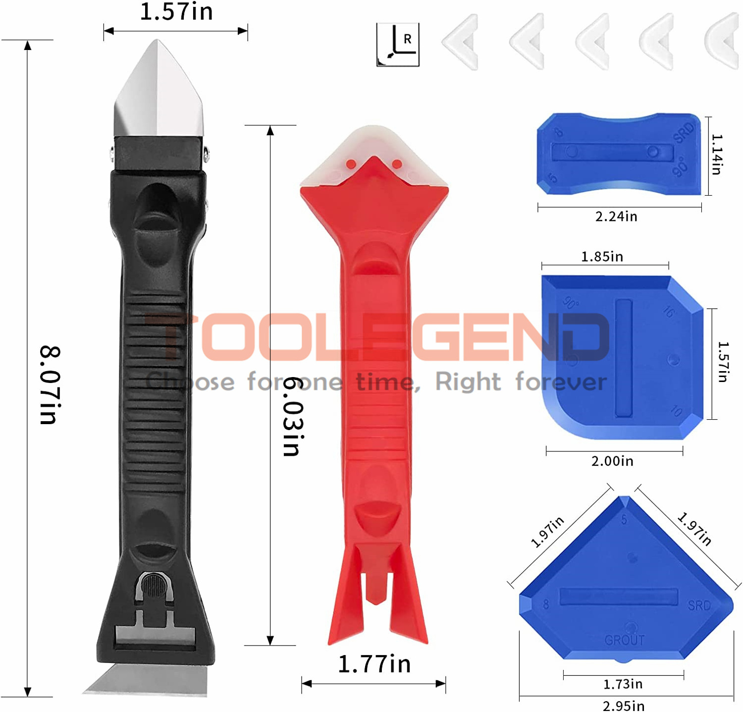 Silicone Caulk Grout Finishing Remover Tool Kit, Bathroom Sealant Caulk Kitchen Sink Joint Window