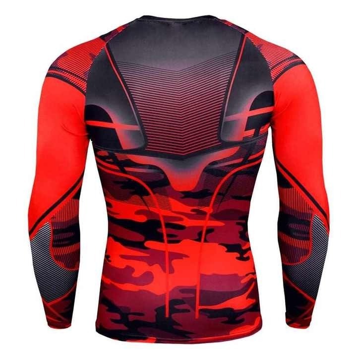 Long Sleeve Men Rash Guards Wetsuit Shirt Quick-dry Surfing Swimwear Top Anti-UV Swim Rash Guards