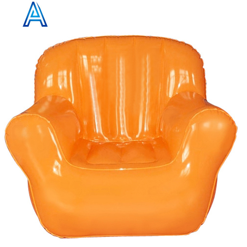 Factory wholesale indoor outdoor adult kids' PVC inflatable furniture portable seat air blow up sofa couch outdoor