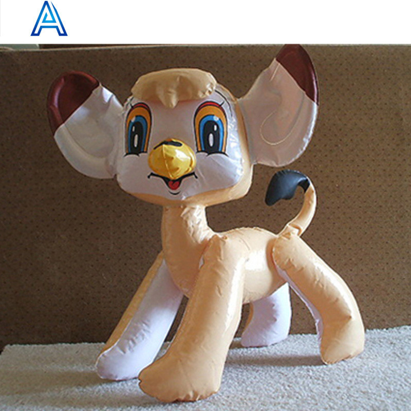 Factory manufacturer OEM customize PVC inflatable 3D animal dog puppy wolf model toy