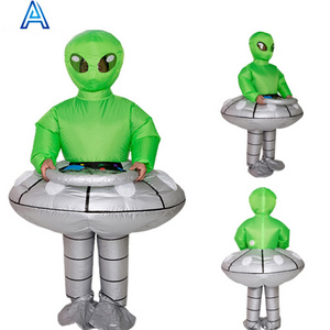 Event TV show exhibition activity Halloween cosplay inflatable alien UFO costume for inflatable cartoon clothes suit