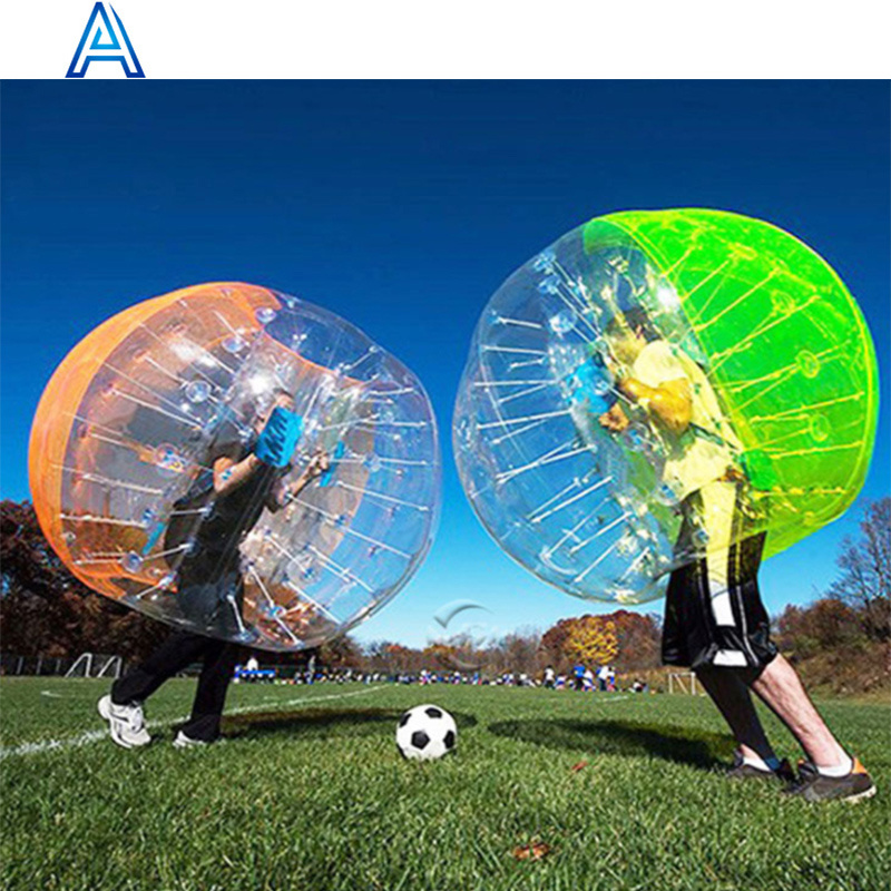 PVC inflatable body zorb bumper ball suit for inflatable bubble knocker ball grass rolling ball